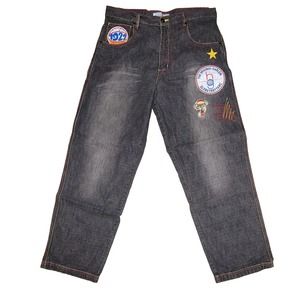 Vintage RARE FUBU 36 X 34 Harlem Globetrotters Platinum Lmtd Edition Black Jeans